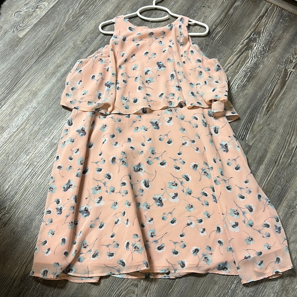 Adorable girls high neck dress